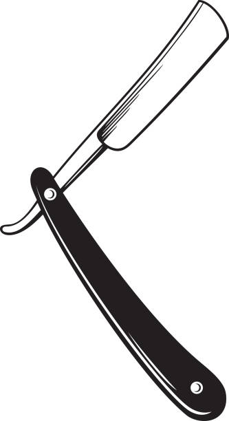 Straight Razor. Vector Illustration.